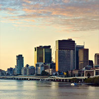Acrylic Sundown — Brisbane, Australia, 2011